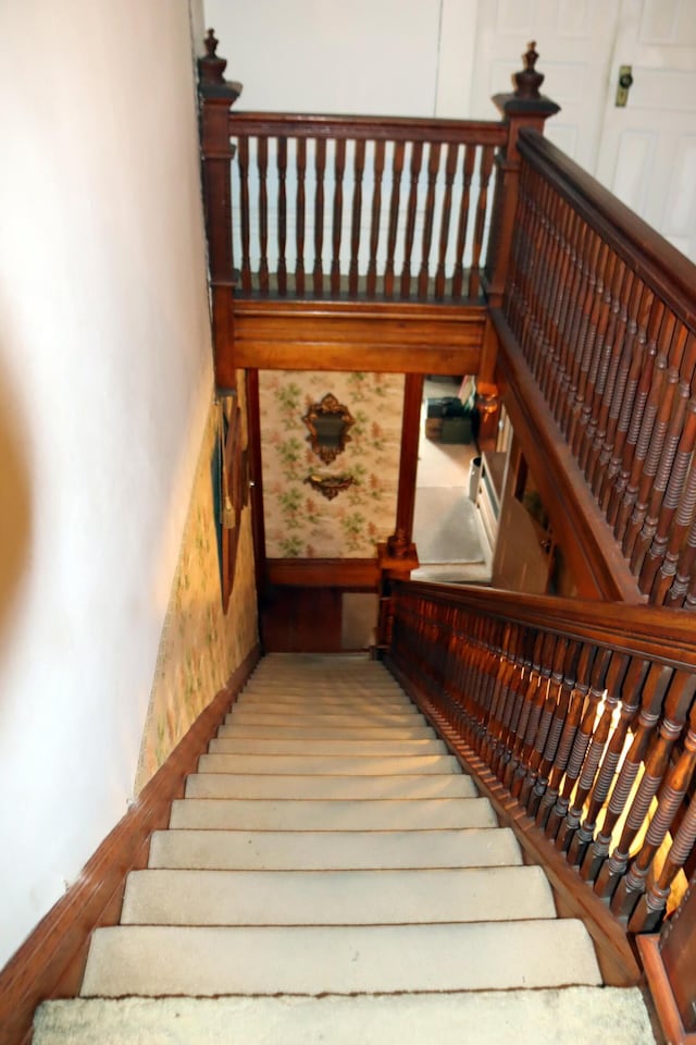 view of staircase