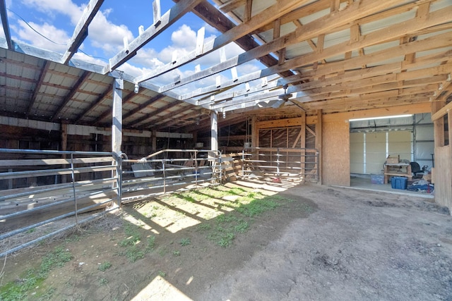 view of horse barn