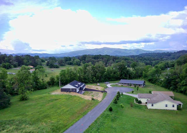269 Buttercup Fields Rd, Newport, TN 37821 - aerial view of property and surrounding area with a mountain backdrop and a forest