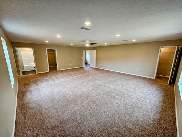 269 Buttercup Fields Rd, Newport, TN 37821 - spare room with baseboards, ceiling fan, carpet floors, and recessed lighting