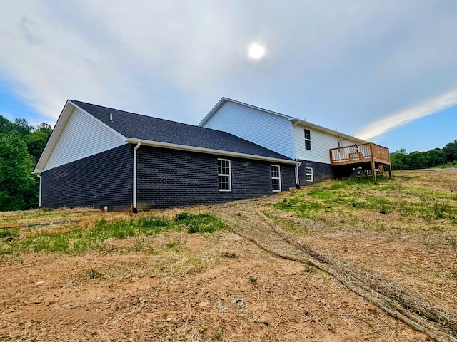 269 Buttercup Fields Rd, Newport, TN 37821 - view of property exterior featuring a deck and brick siding