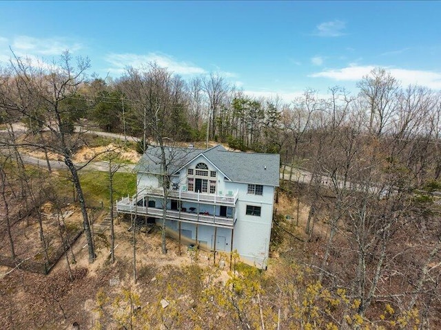 702 John Sevier Dr, Sevierville, TN 37876 - rear view of property with a balcony