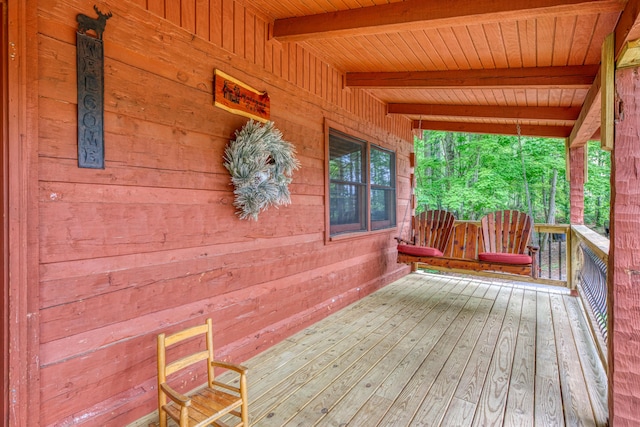 1136 E Foothills Dr, Gatlinburg, TN 37738 - view of wooden porch
