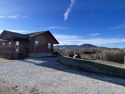 515 Mountain Lake Way, Newport, TN 37821 - view of property exterior with driveway, crawl space, and a mountain view