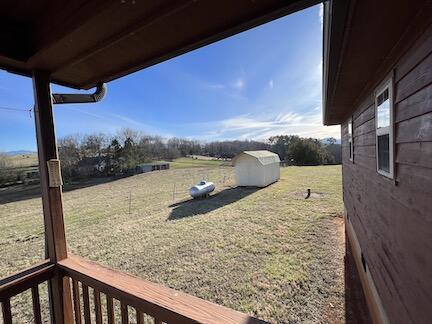 515 Mountain Lake Way, Newport, TN 37821 - view of yard featuring a storage shed and an outdoor structure