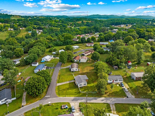 1400 Lakeview Cir, Morristown, TN 37814 - aerial view of property and surrounding area with a mountainous background