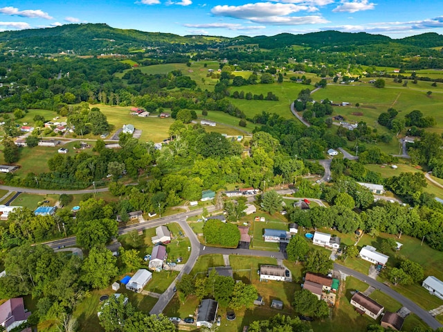 1400 Lakeview Cir, Morristown, TN 37814 - aerial view of property and surrounding area with a mountainous background