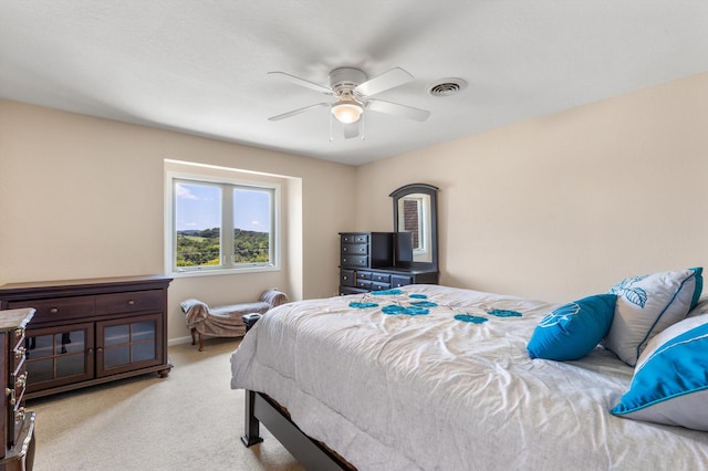 219 Sullivan Pt, Dandridge, TN 37725 - bedroom featuring light colored carpet and ceiling fan