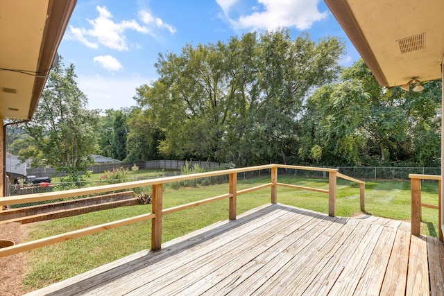 209 Pocahontas St, Newport, TN 37821 - wooden deck with a lawn