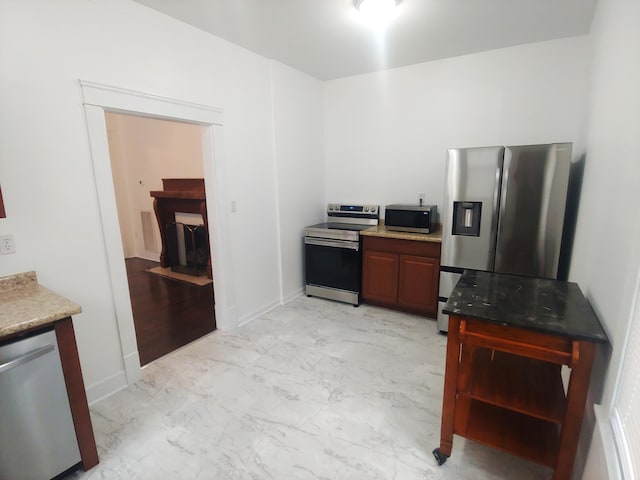 kitchen with stainless steel appliances