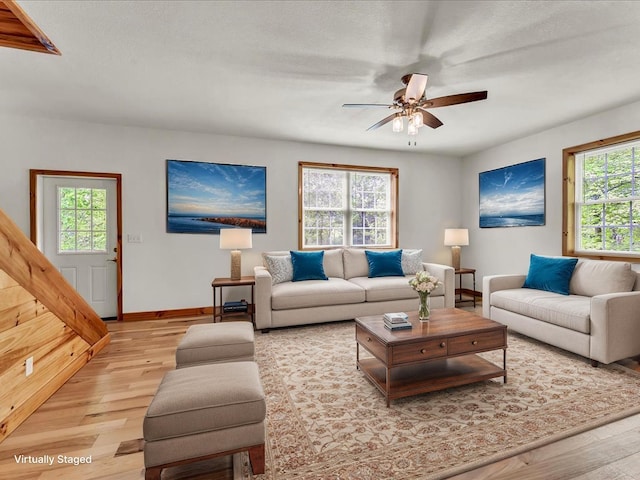 107 Straight Creek Dock Rd, New Tazewell, TN 37825 - living area with light wood finished floors and plenty of natural light