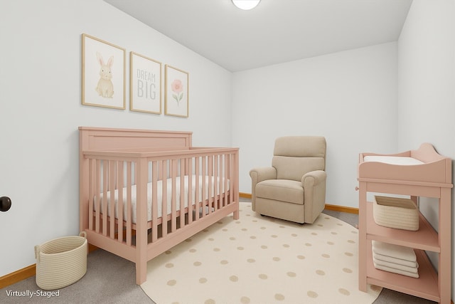 107 Straight Creek Dock Rd, New Tazewell, TN 37825 - bedroom with baseboards and a crib