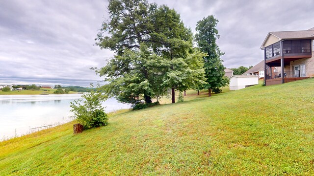 4119 Azalea Ct, Morristown, TN 37814 - view of green lawn with a water view