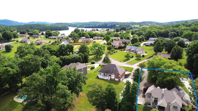 4119 Azalea Ct, Morristown, TN 37814 - aerial perspective of suburban area with property parcel outlined