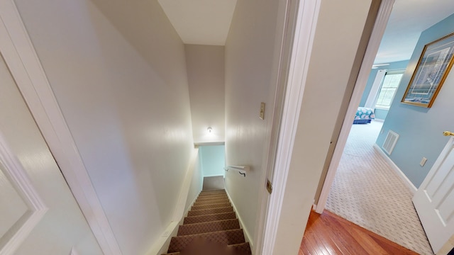 4119 Azalea Ct, Morristown, TN 37814 - stairway with wood finished floors and baseboards