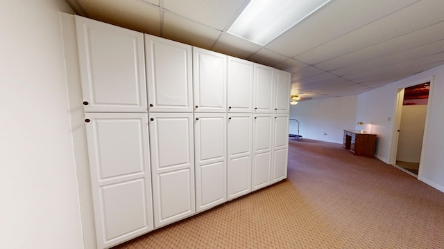 4119 Azalea Ct, Morristown, TN 37814 - corridor featuring light colored carpet, a paneled ceiling, and baseboards