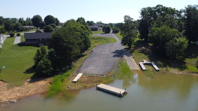 4119 Azalea Ct, Morristown, TN 37814 - aerial overview of property's location featuring a nearby body of water and a tree filled landscape