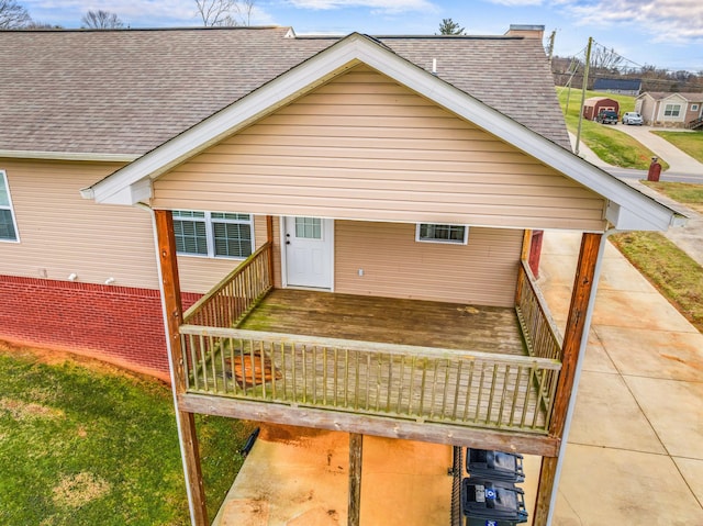 view of rear view of property