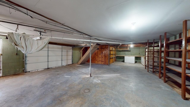 view of basement