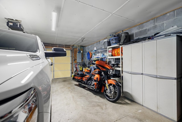 4705 E Hampton Blvd, Morristown, TN 37813 - garage with electric panel and concrete block wall