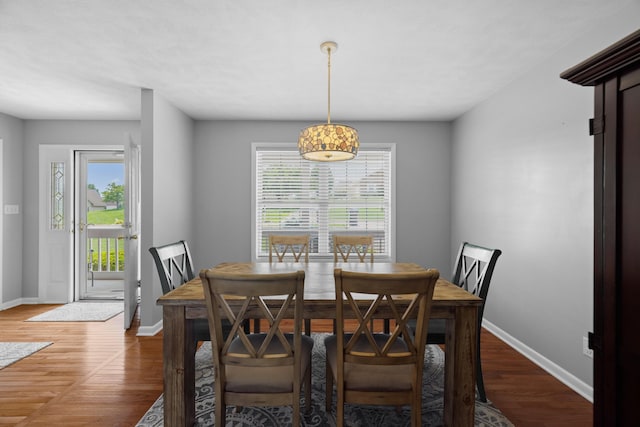 4705 E Hampton Blvd, Morristown, TN 37813 - dining space with healthy amount of natural light, baseboards, and wood finished floors