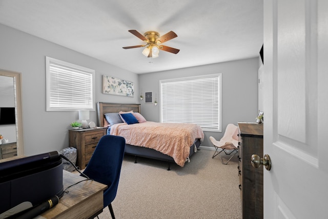 4705 E Hampton Blvd, Morristown, TN 37813 - bedroom featuring carpet floors, ceiling fan, and baseboards