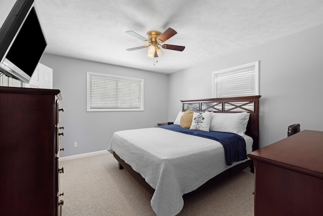 4705 E Hampton Blvd, Morristown, TN 37813 - bedroom with carpet flooring, baseboards, and a ceiling fan