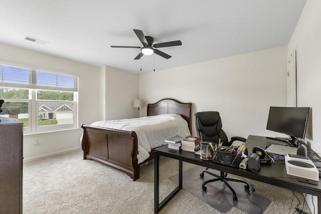 5021 Cottonseed Way, Morristown, TN 37813 - bedroom with an office area, carpet flooring, and ceiling fan