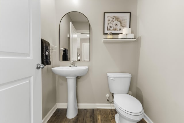 5021 Cottonseed Way, Morristown, TN 37813 - half bathroom featuring toilet and wood finished floors