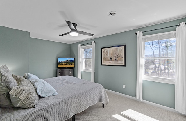 45 Link Hills Cir, Greeneville, TN 37743 - carpeted bedroom with baseboards and ceiling fan