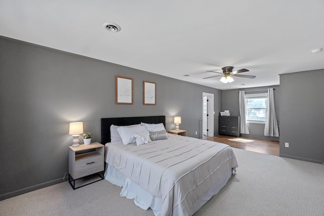 45 Link Hills Cir, Greeneville, TN 37743 - bedroom with carpet flooring, ceiling fan, and baseboards