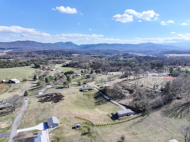 1554 Old Parrotsville Hwy, Parrottsville, TN 37843 - aerial view of sparsely populated area with a mountainous background
