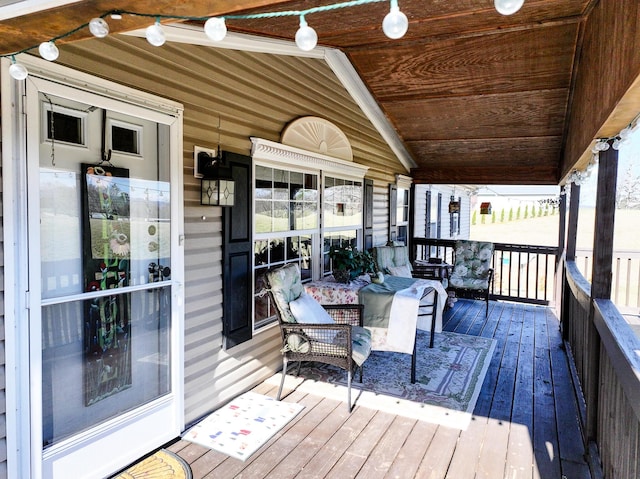 1554 Old Parrotsville Hwy, Parrottsville, TN 37843 - wooden terrace featuring a porch