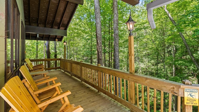 1115 Old Cartertown Rd, Road, Gatlinburg, TN 37738 - view of wooden terrace