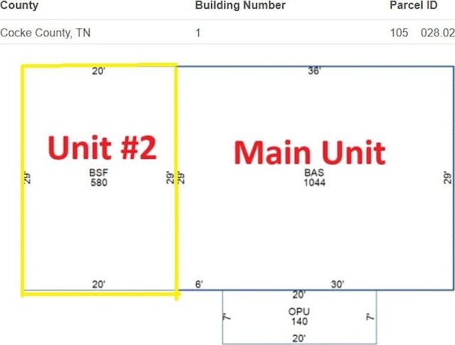 4124 Big Creek Rd, Hartford, TN 37753 - parcel map