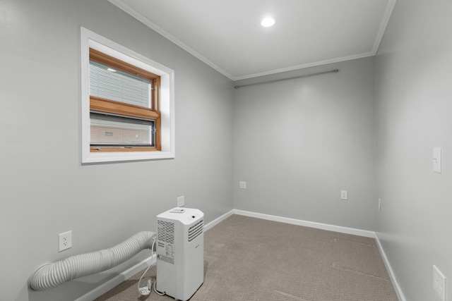 1327 Clinch View Cir, Jefferson City, TN 37760 - carpeted empty room with ornamental molding, baseboards, and recessed lighting