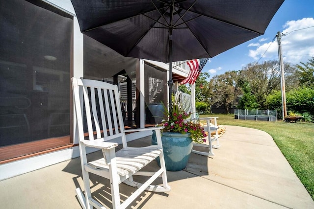 1662 Canal Ln, Dandridge, TN 37725 - view of patio / terrace featuring stairway