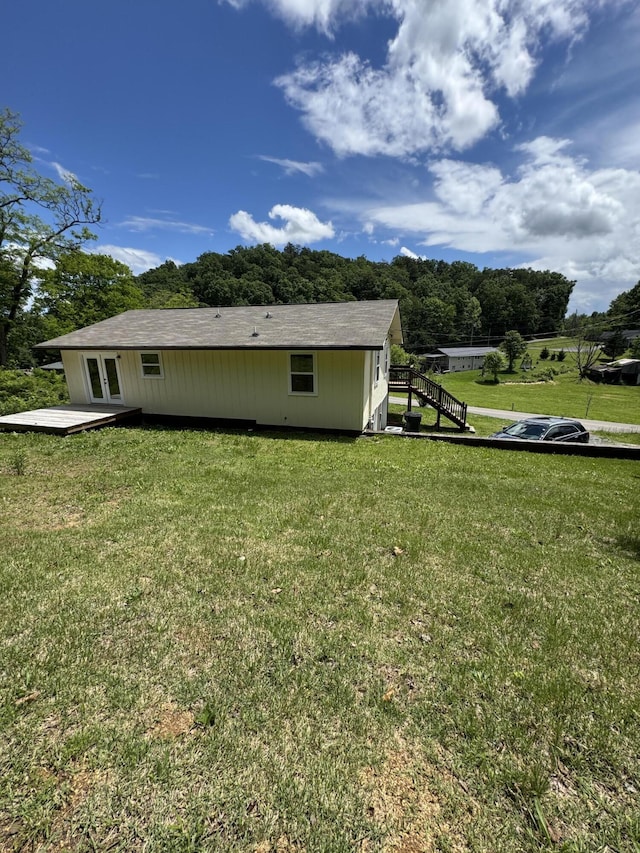 2276 White Oak Grove Rd, Morristown, TN 37813 - rear view of property with a yard and a deck