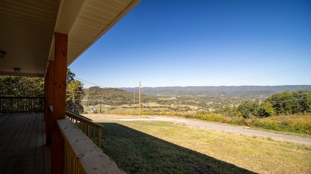 view of mountain feature