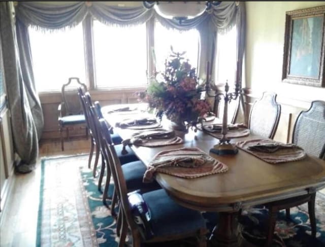 view of dining area