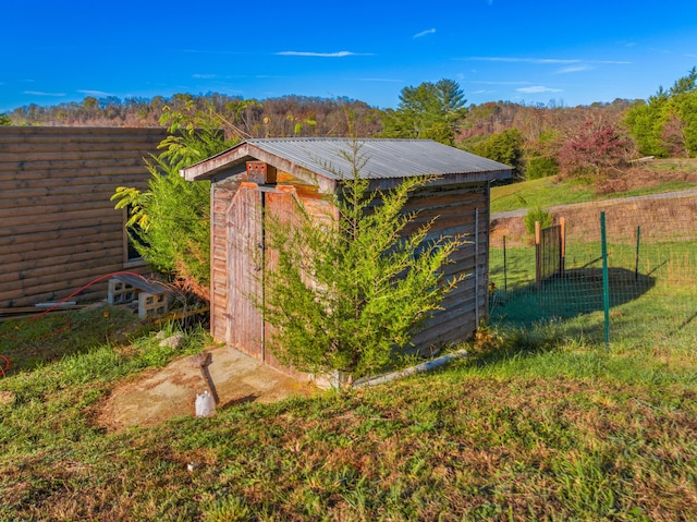 view of outdoor structure