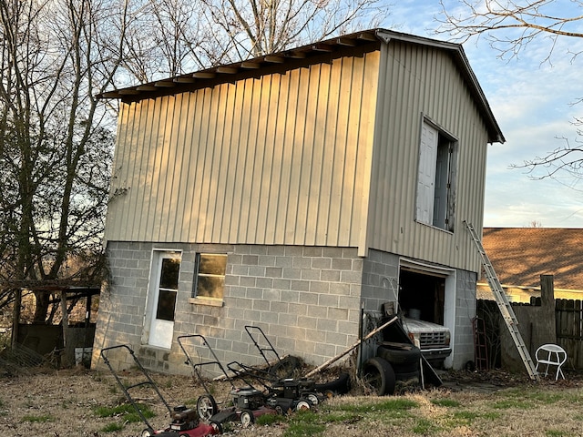 view of rear view of property