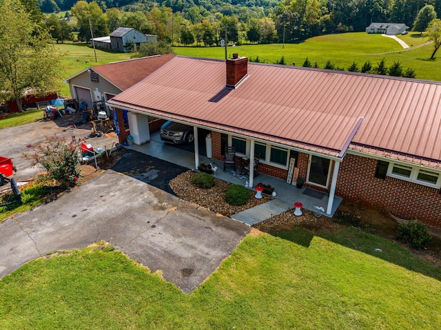 birds eye view of property