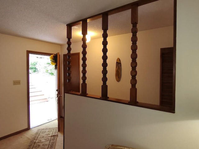 122 Shady Ln, Seymour, TN 37865 - corridor with light carpet and a textured ceiling