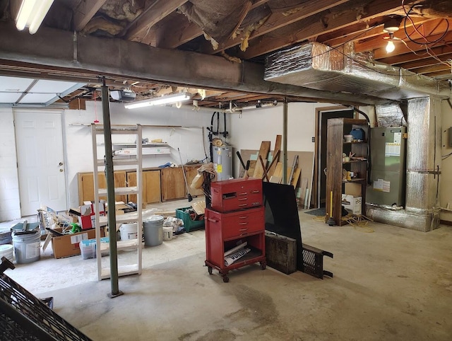 122 Shady Ln, Seymour, TN 37865 - below grade area with electric water heater and heating unit