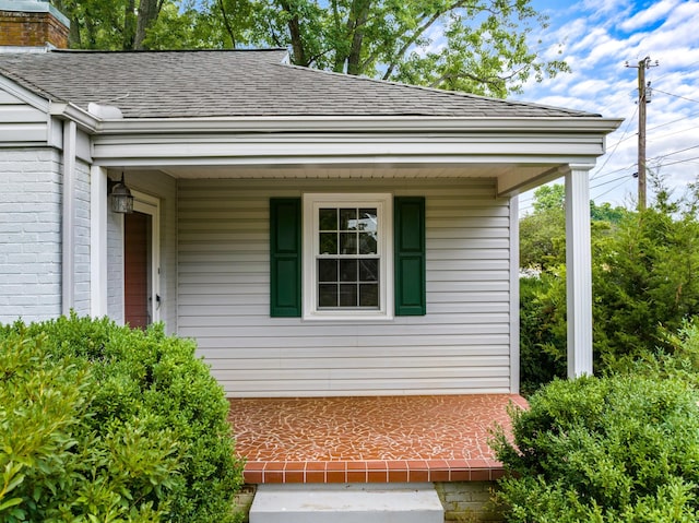 exterior space with a porch