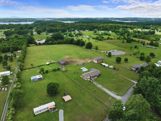 1439 Woods Ridge Rd, Dandridge, TN 37725 - aerial view of property and surrounding area featuring a large body of water