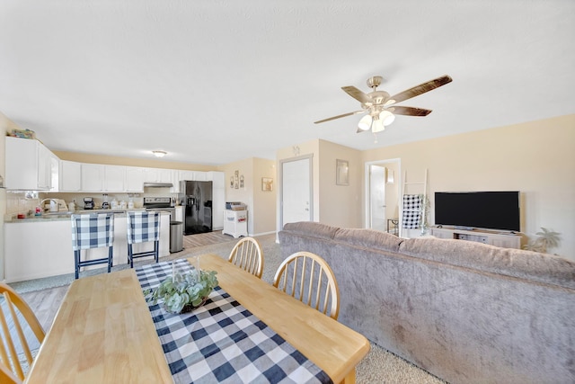 1439 Woods Ridge Rd, Dandridge, TN 37725 - dining room featuring ceiling fan and baseboards