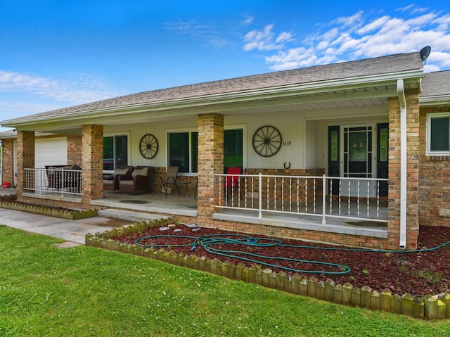 1439 Woods Ridge Rd, Dandridge, TN 37725 - single story home with covered porch and brick siding