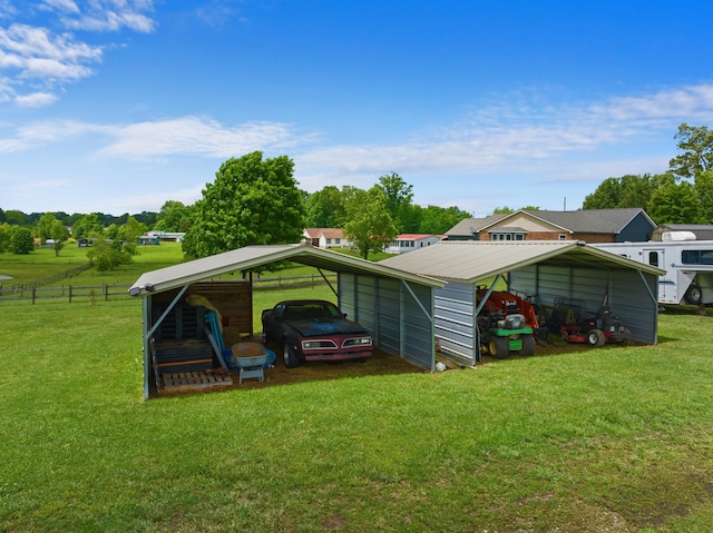 1439 Woods Ridge Rd, Dandridge, TN 37725 - view of yard with a detached carport and driveway